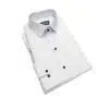 Fab Signatures Pure Cotton Off-White Textured Full Sleeve Formal Shirt