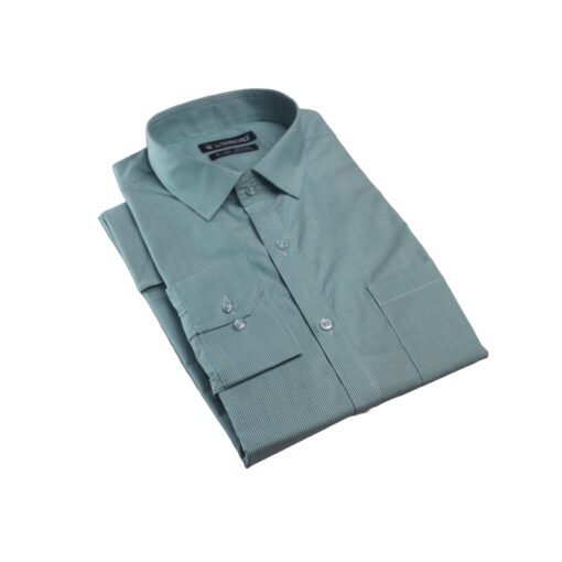 Fab Signatures FS Premium Lining Green Full Sleeve Formal Spread Collar Shirts Form Mens