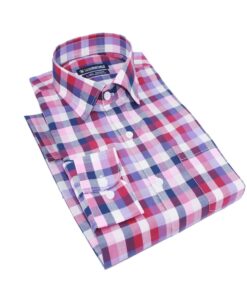 Alternative view of Vibrant Checks: Men's Pure 100% Cotton Multi-Coloured Checked Shirt