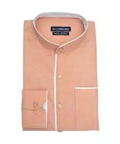 Fab signatures cotton stand collar shirt