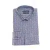 Fab signatures 100% cotton formal purple check shirt mens