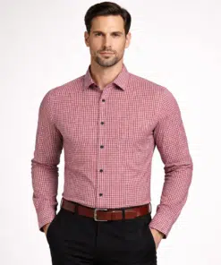 CheckMate: Men's Full Sleeves Pure Cotton Checked Shirt