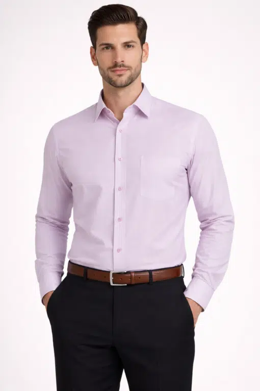 Blush Haven: Cotton Elegance Full Sleeve Shirt
