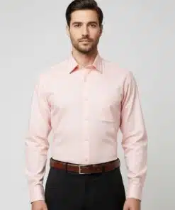 EssentialComfort: Pure Cotton Plain Full Sleeves Shirt for Men