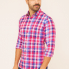 Vibrant Checks: Men's Pure 100% Cotton Multi-Coloured Checked Shirt - Image 2