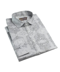 Fab Signatures FS White Printed Classic Casual Full Sleeve Reguler Fit Mens Shirts