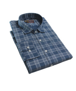 Fab Signatures FS Casual Checks Mens Blue Classic Full Sleeve Shirts