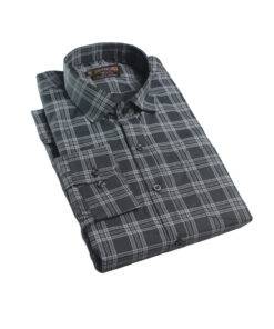 Fab Signatures FS Casual Checks Mens Gray Classic Full Sleeve Shirts