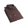 Fab signatures fs classic printed brown full sleeve regular fit spread collar casual shirts