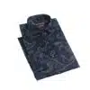 Fab signatures fs classic printed blue full sleeves spread collar casual reguler fit shirt for mens