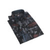 Fab Signatures FS Classic Casual Printed Black and Brown Full Sleeve Regular Fit Shirts for Mens