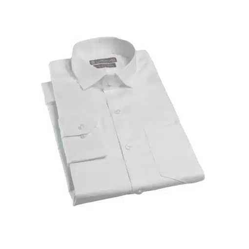 Fab signatures fs plain white full sleeves classic formal reguler fit mens shirts slim fit white shirt