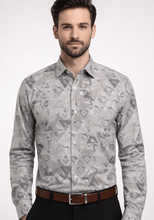 Off-White Printed Classic Full Sleeve Shirt: Elevate Your Wardrobe with Timeless Style!