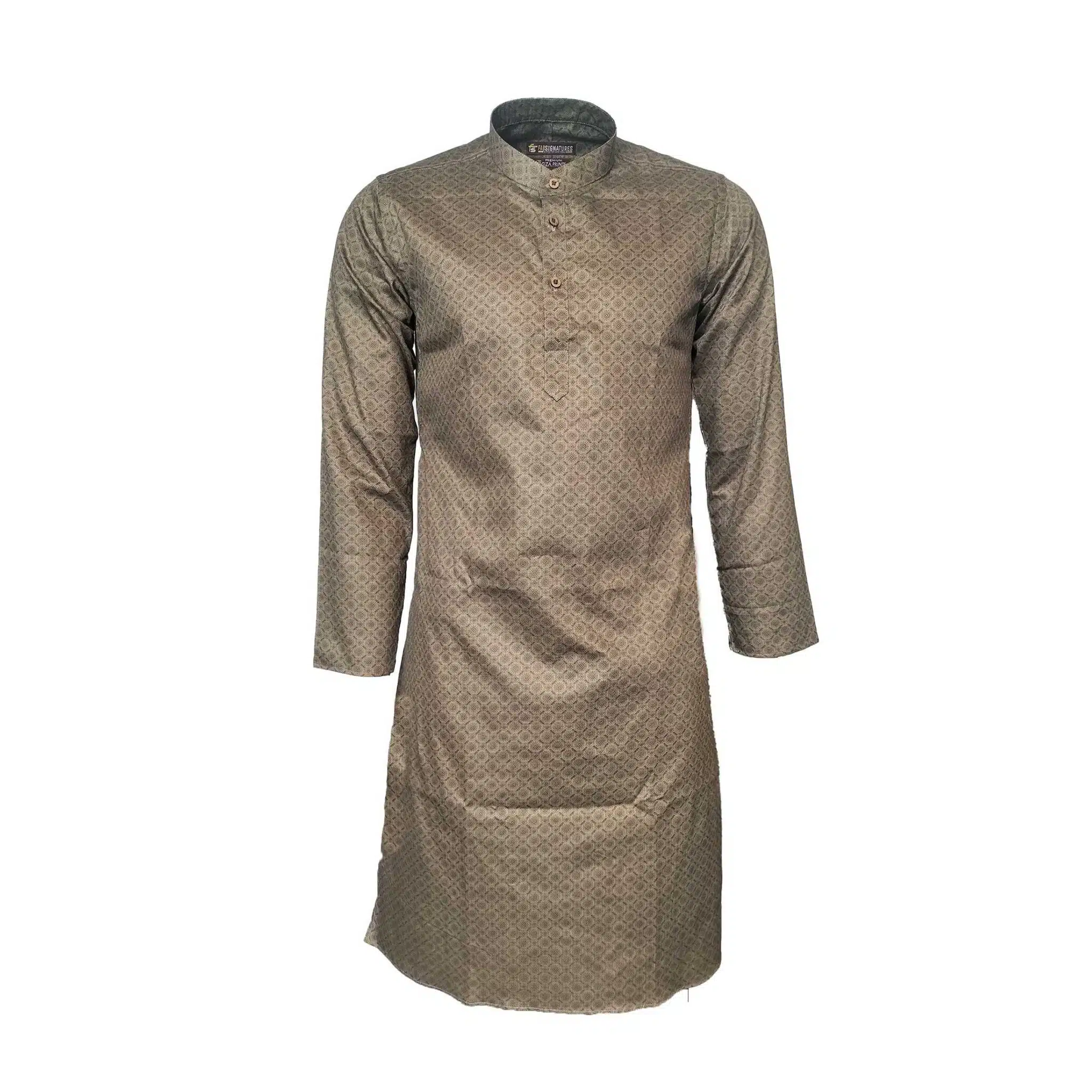 Fab signatures printed cotton long kurta for men